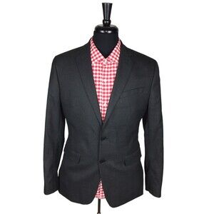 Banana Republic Slim Fit Gray Polyester Blend Sport Coat Blazer Jacket 40R